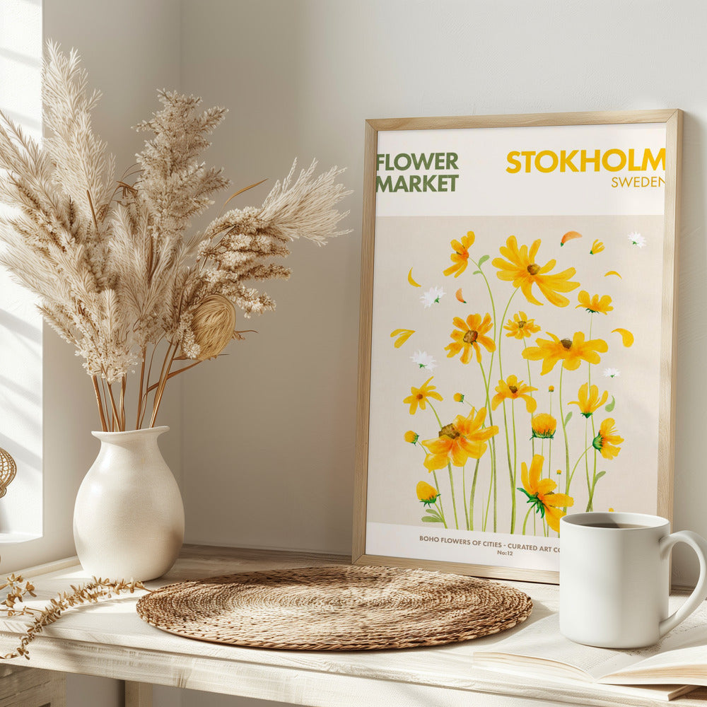 Stokholm Flower Market - plakatstore