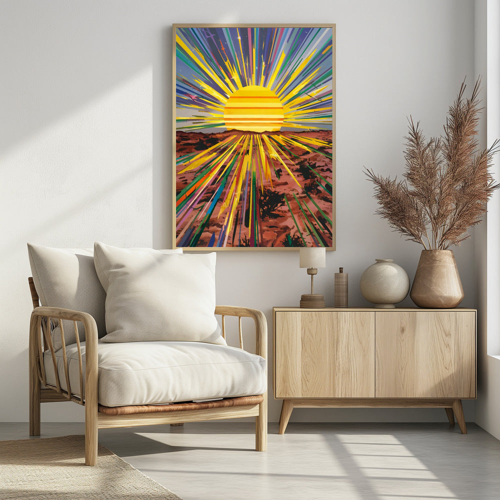 Sunrise In the Desert - plakatstore