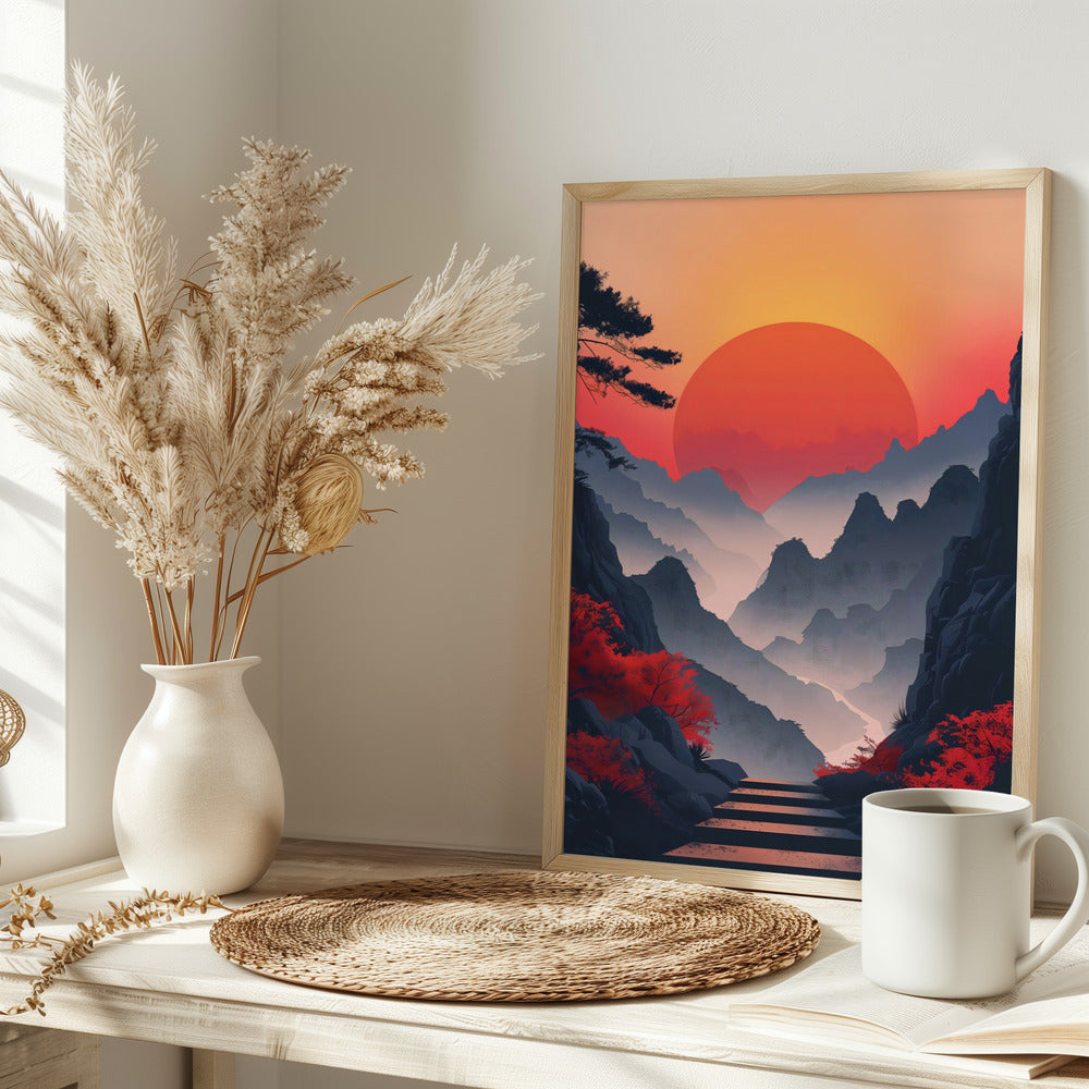 Sunset In the Mountains - plakatstore