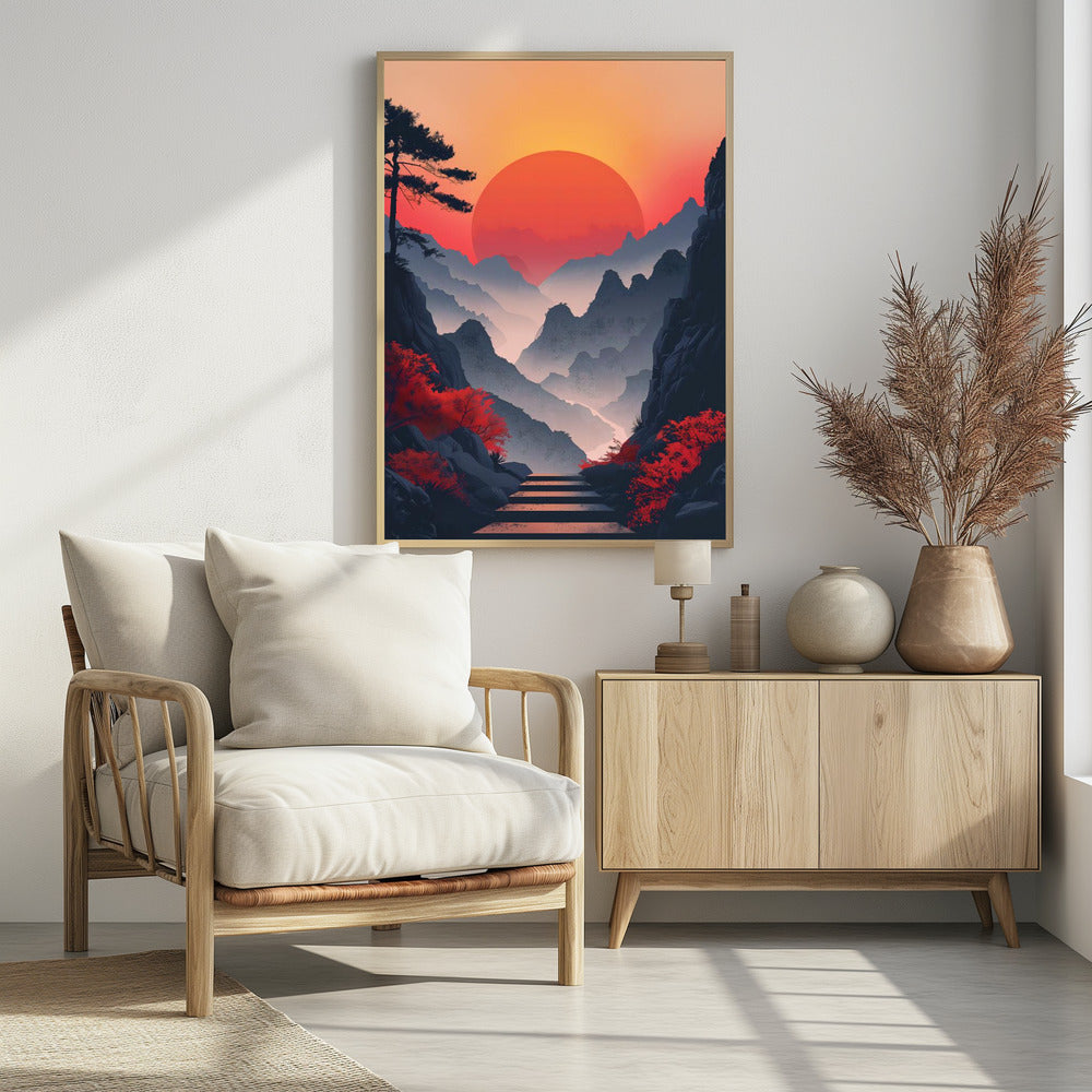 Sunset In the Mountains - plakatstore