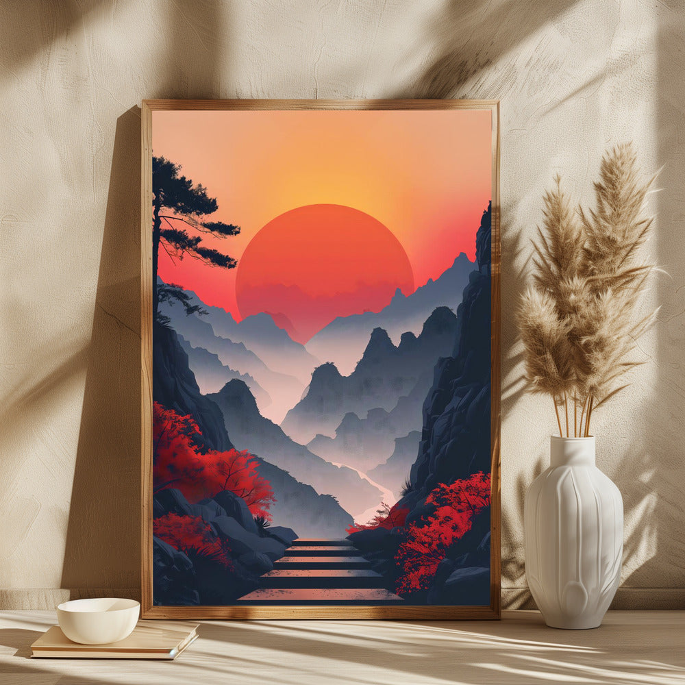 Sunset In the Mountains - plakatstore