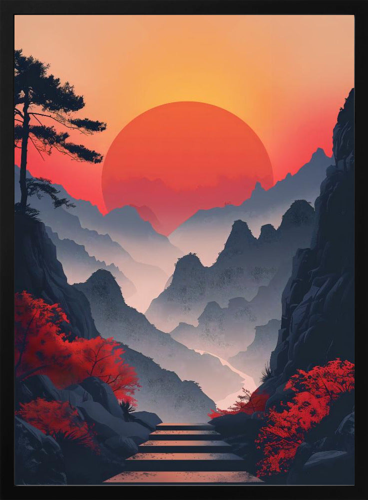 Sunset In the Mountains - plakatstore