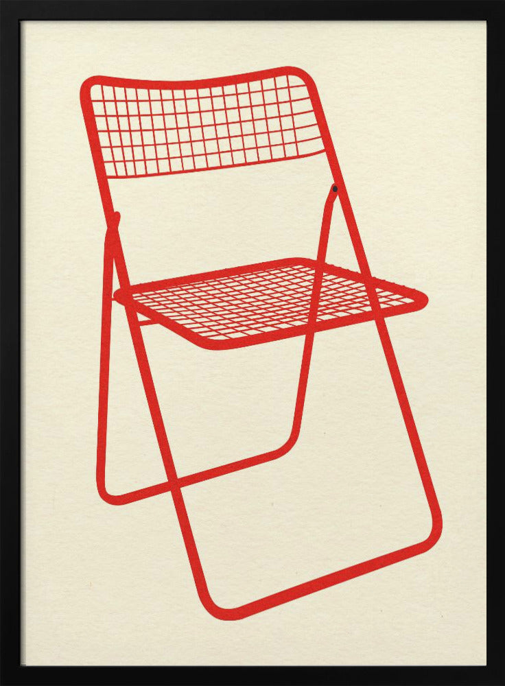 Ted Net Chair Red - plakatstore