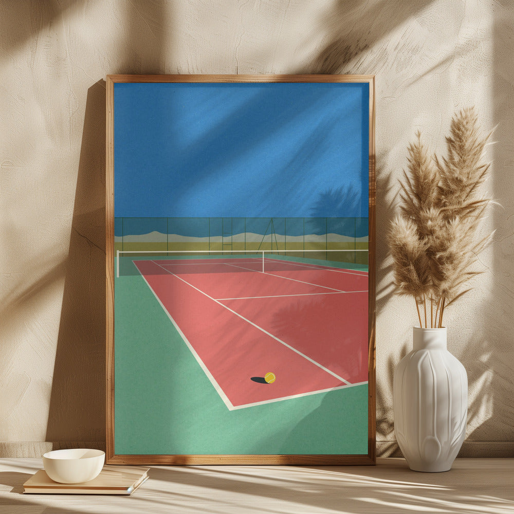 Tennis Court In the Desert - plakatstore