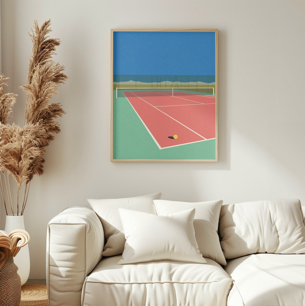 Tennis Court In the Desert - plakatstore