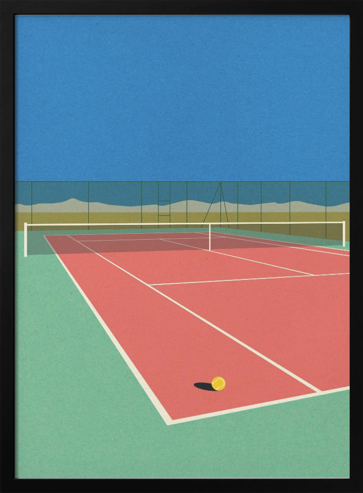 Tennis Court In the Desert - plakatstore