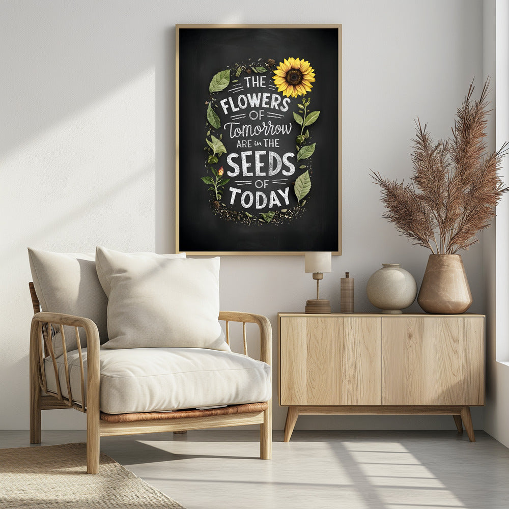 The Flowers Of Tomorrow Are In The Seeds Of Today - plakatstore