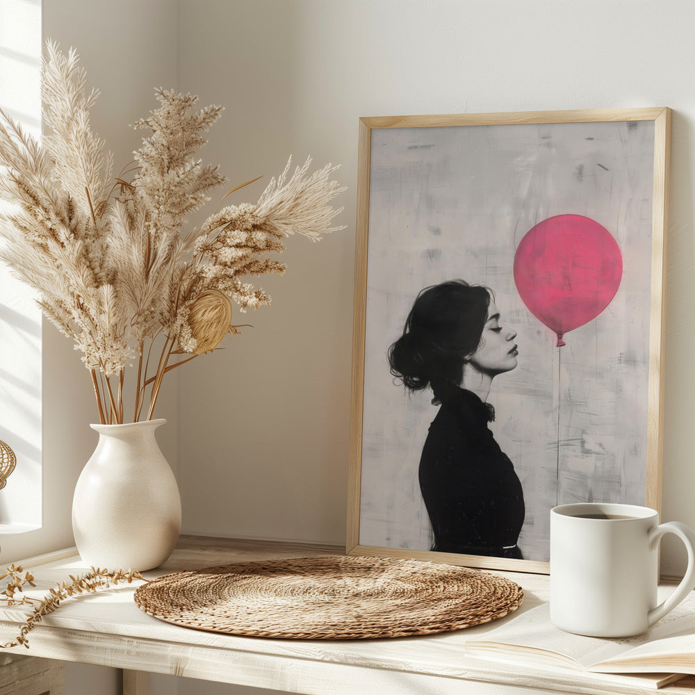 The Girl With the Pink Balloon - plakatstore