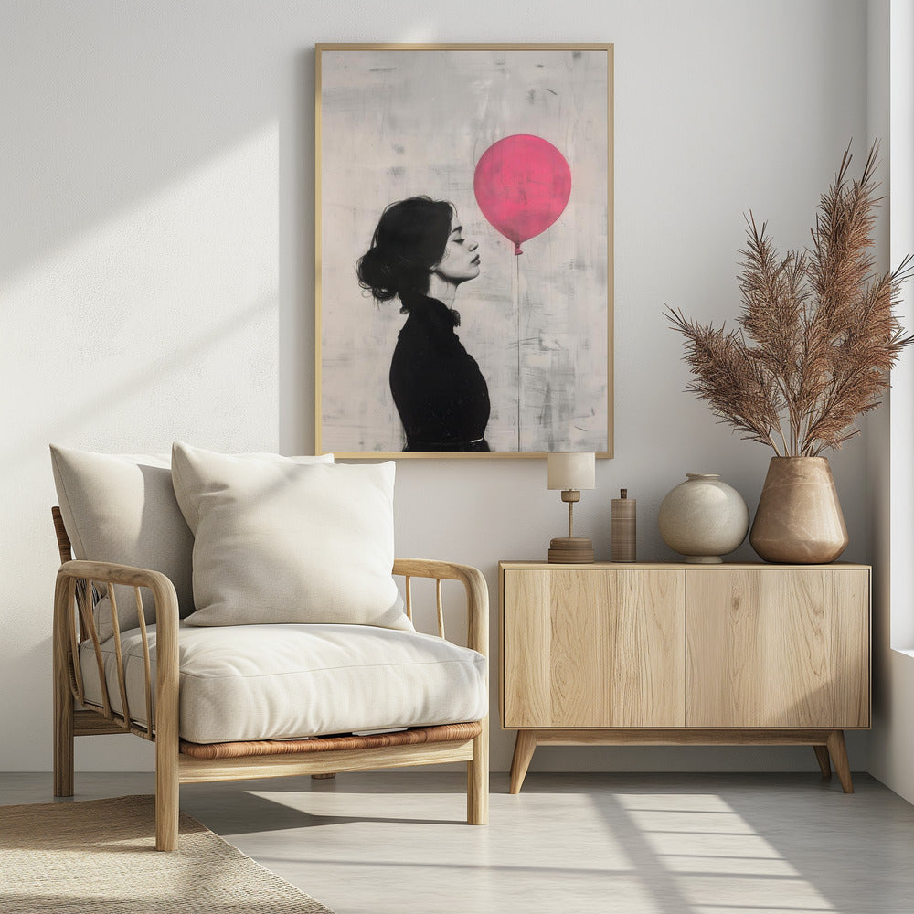 The Girl With the Pink Balloon - plakatstore