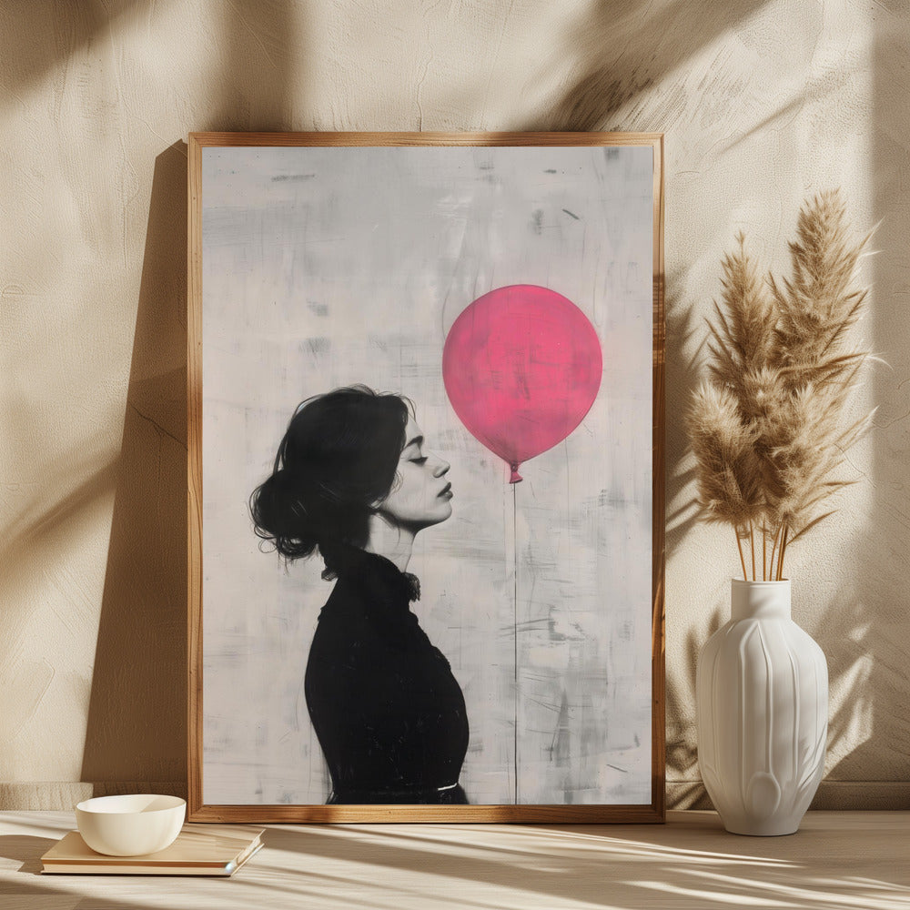 The Girl With the Pink Balloon - plakatstore