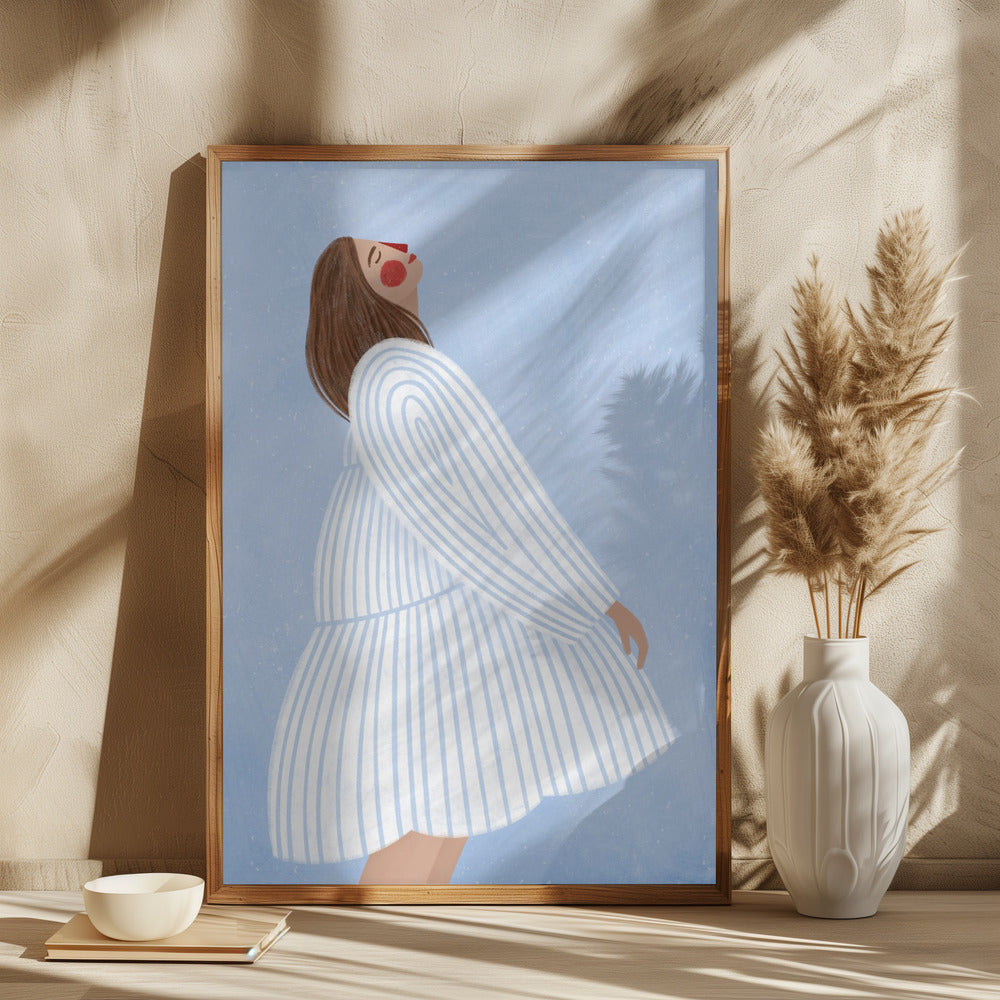 The Woman With the Blue Stripes - plakatstore