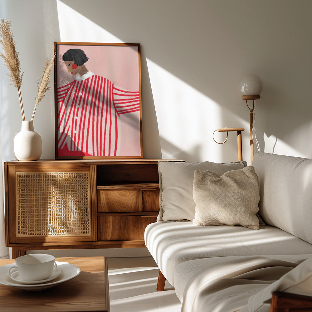 The Woman With the Red Stripes - plakatstore