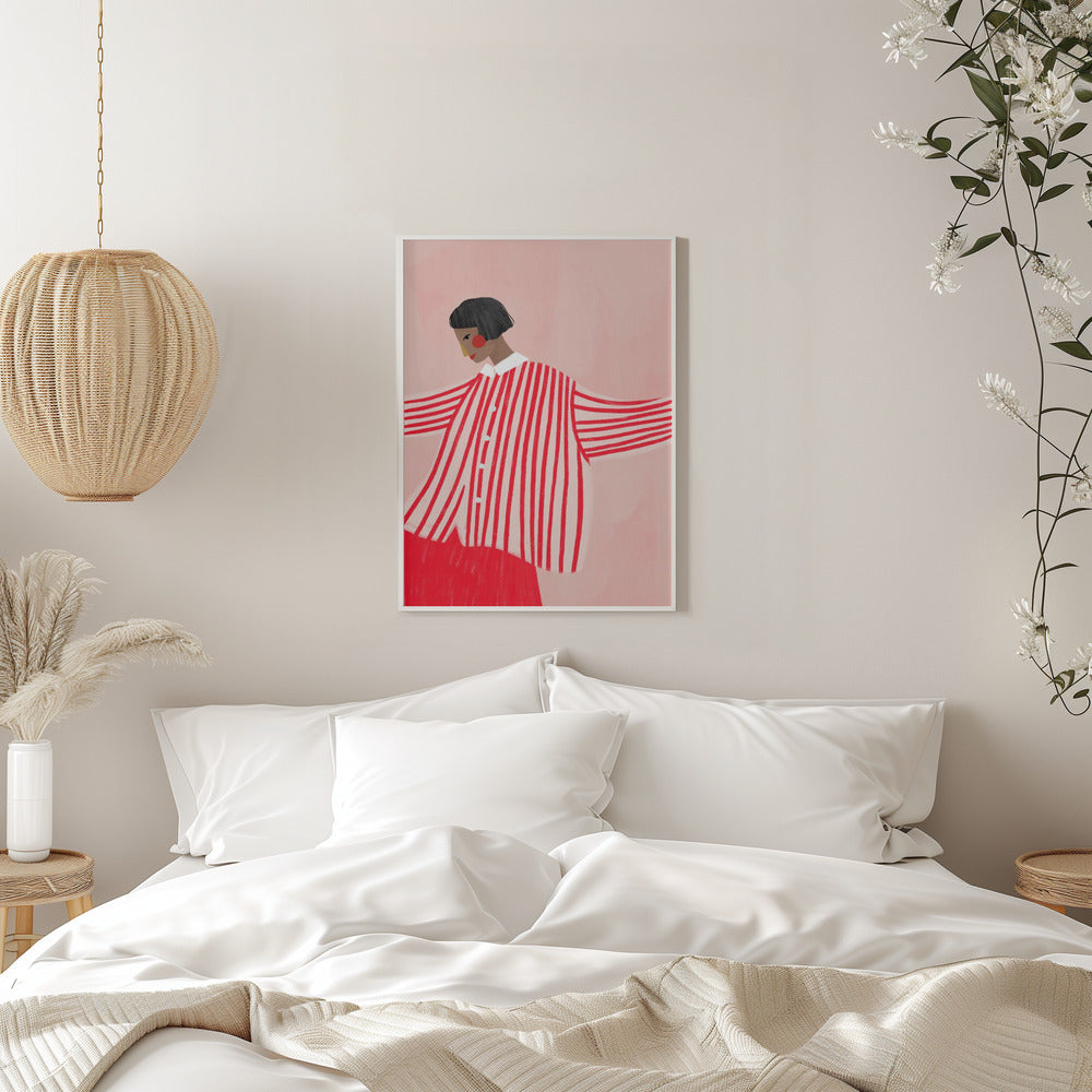 The Woman With the Red Stripes - plakatstore