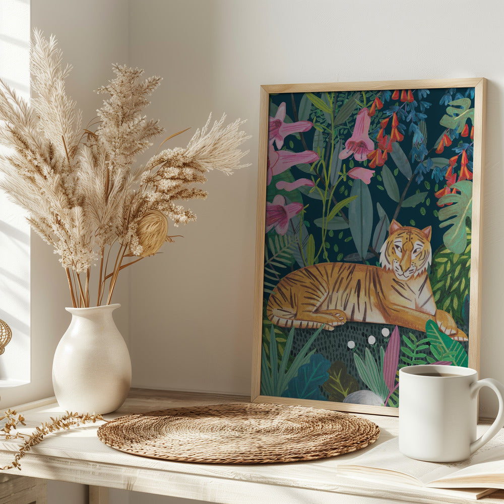 Tiger in the jungle - plakatstore