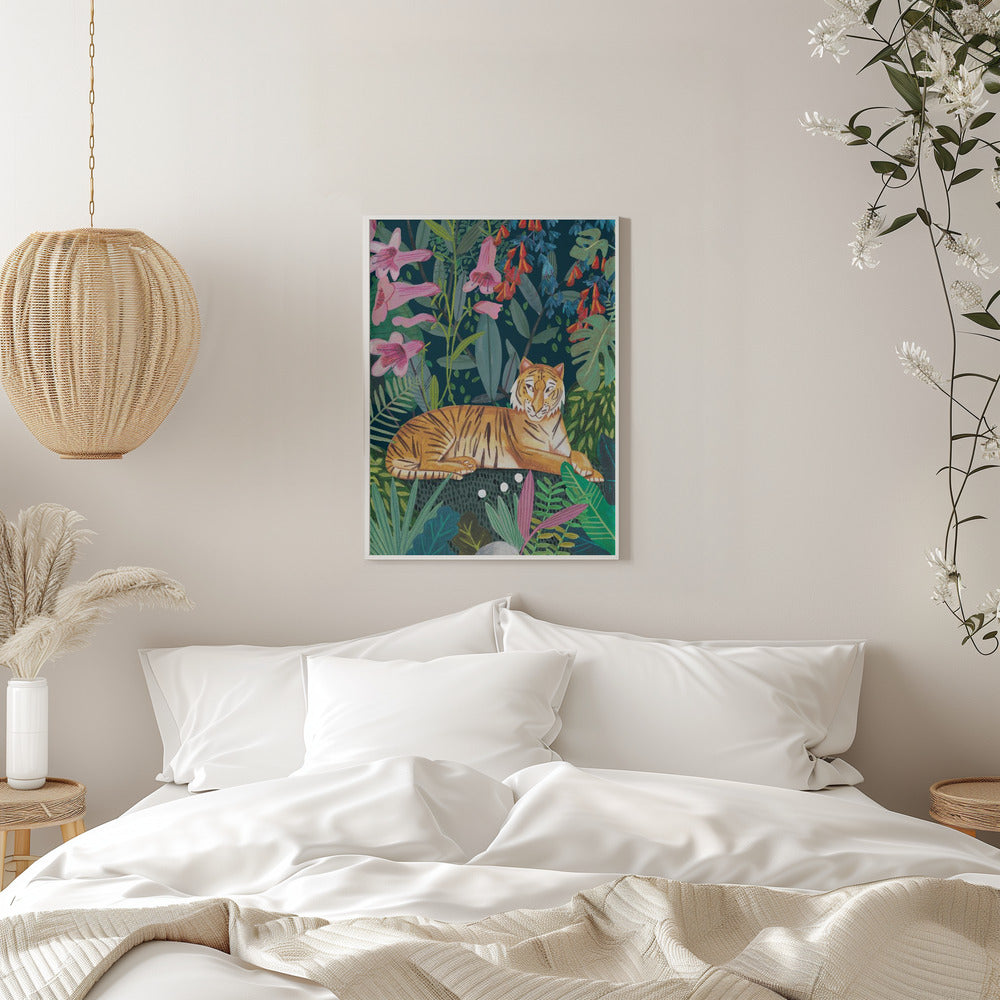 Tiger in the jungle - plakatstore