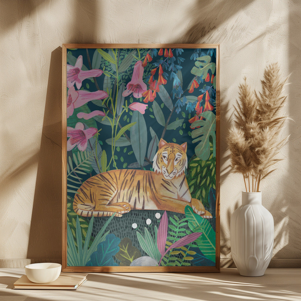 Tiger in the jungle - plakatstore