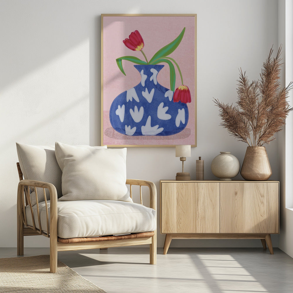 Tulpe in vase - plakatstore