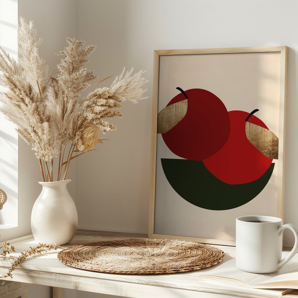 Two Red Apples - plakatstore