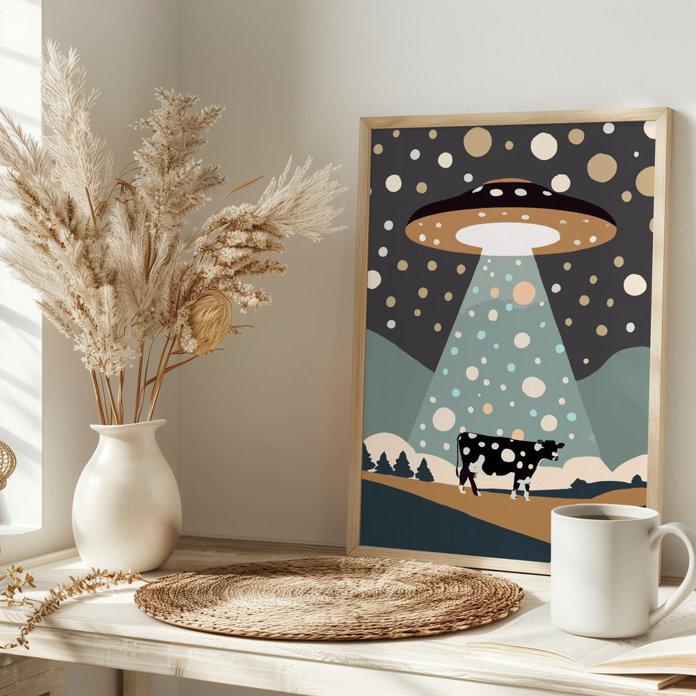 UFO &amp; cow - plakatstore