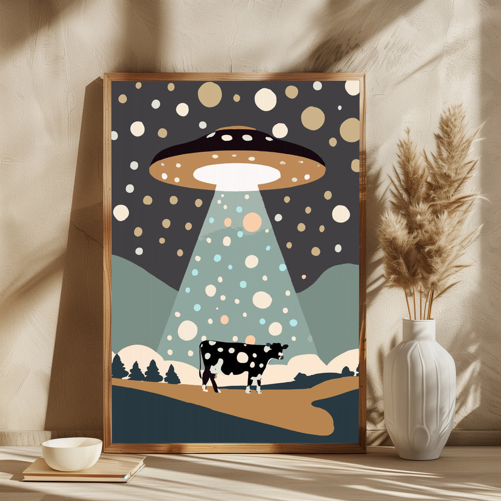 UFO &amp; cow - plakatstore