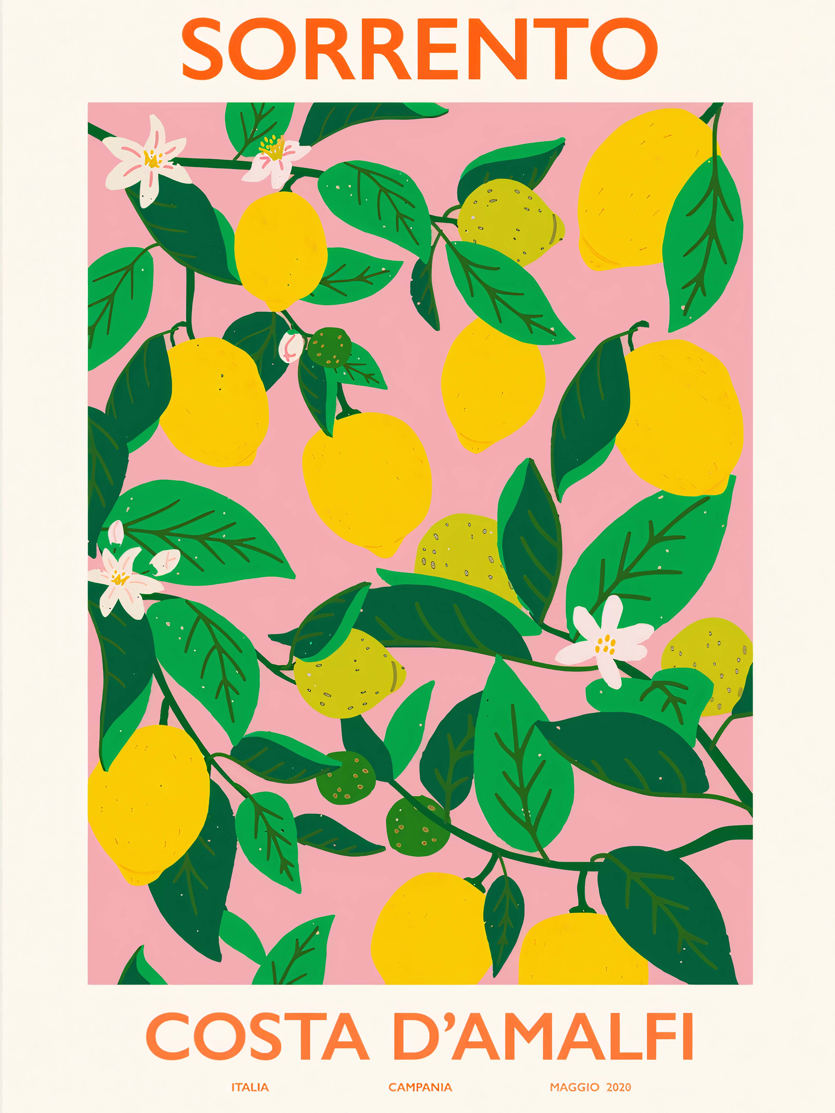 Vintage Citron Plakat