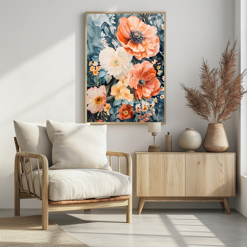 Watercolor Floral No. 7 - plakatstore