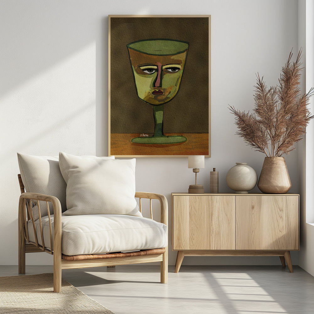 Wine Glass LADY brown - plakatstore