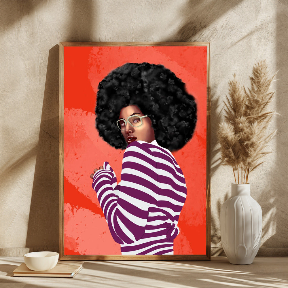 Woman Afro Hair - plakatstore