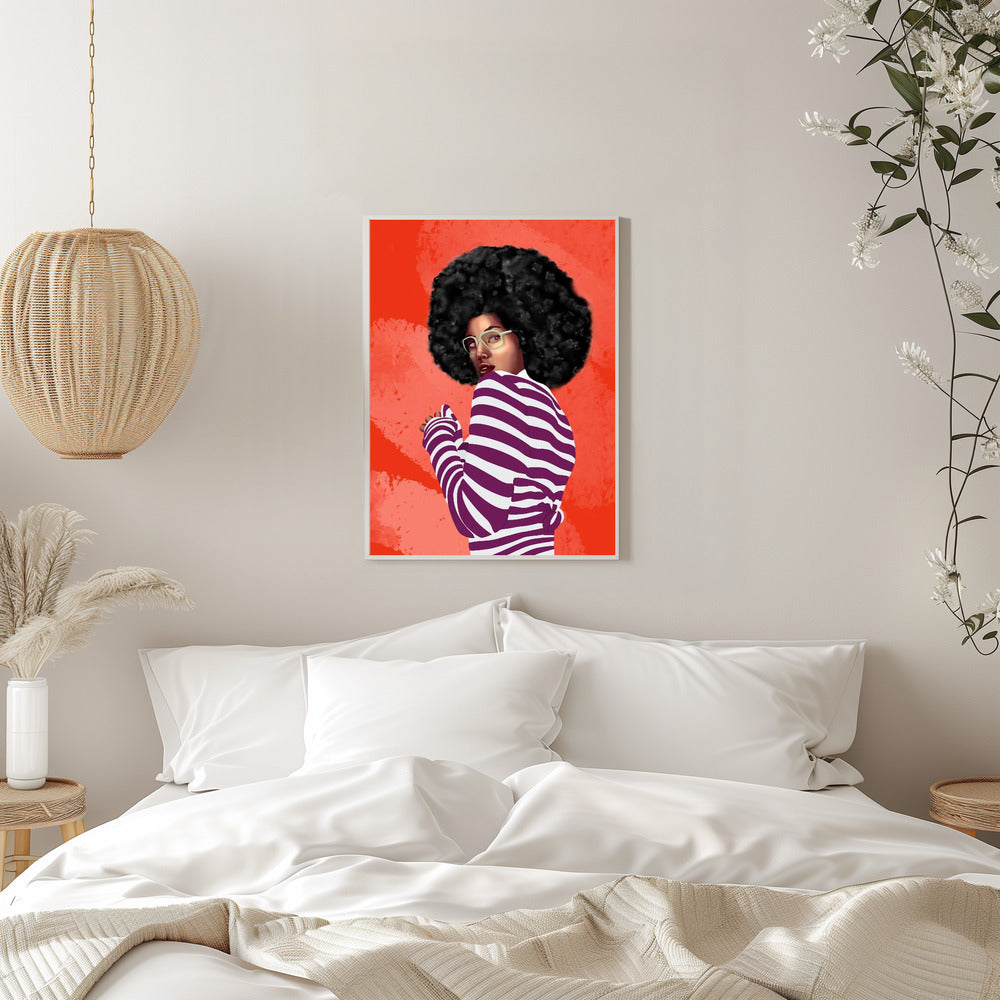 Woman Afro Hair - plakatstore