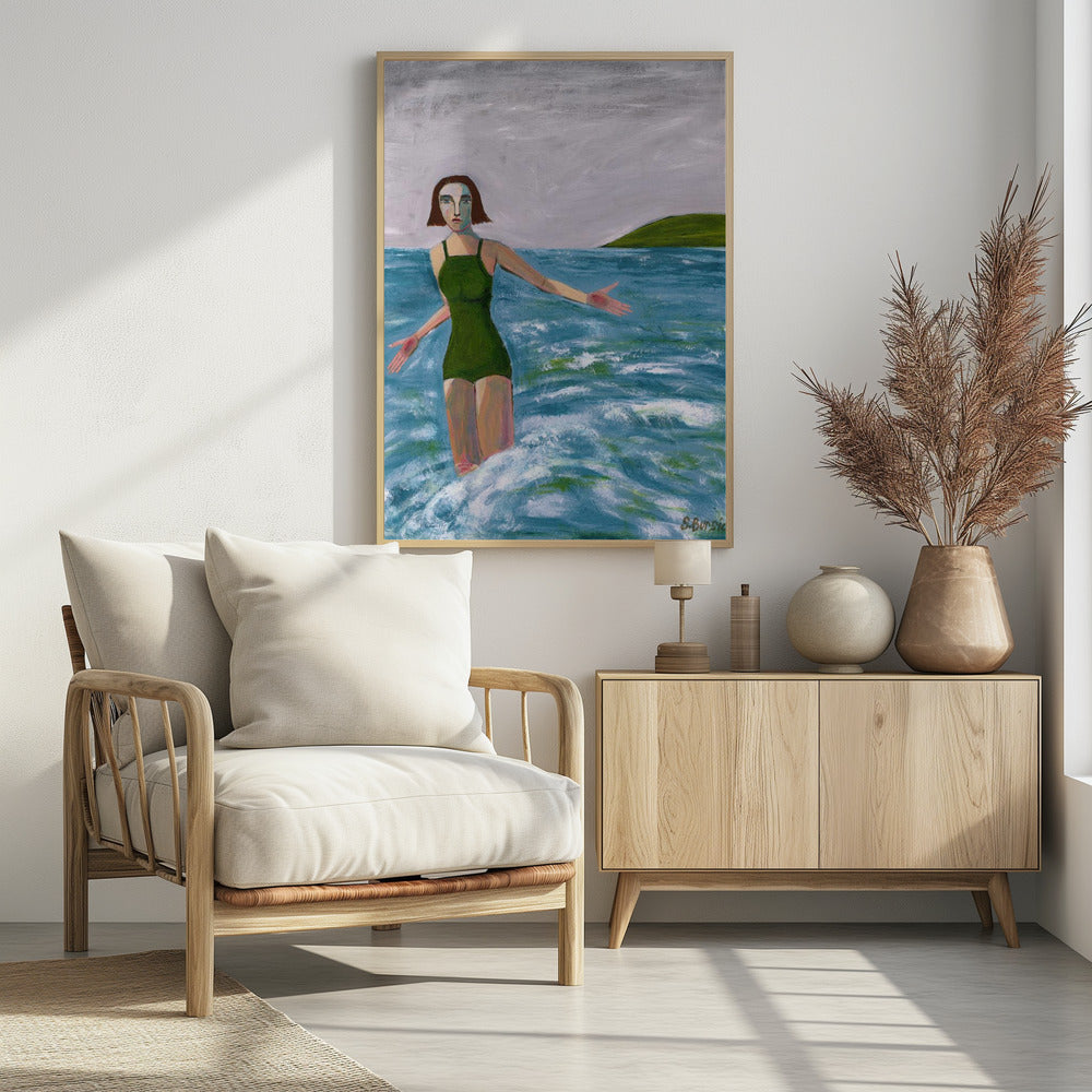 Woman by the sea - plakatstore