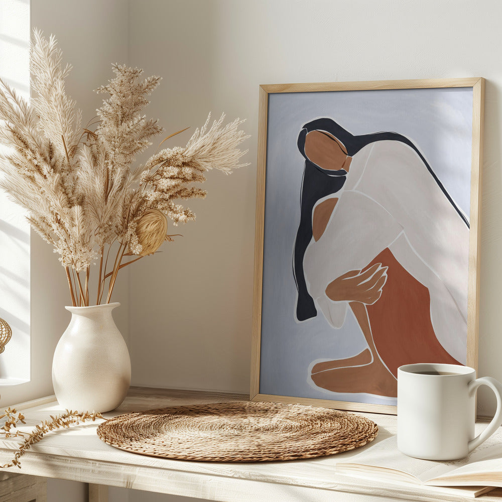 Woman Embracing Herself - plakatstore