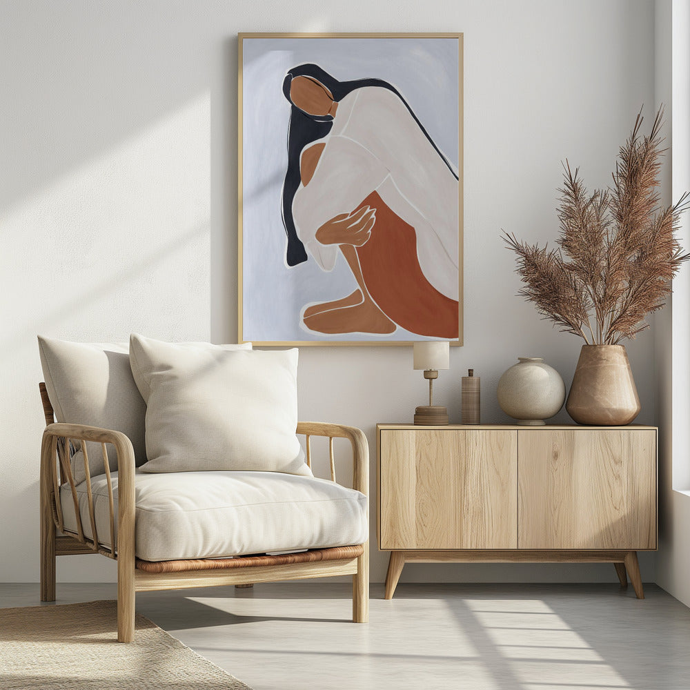 Woman Embracing Herself - plakatstore