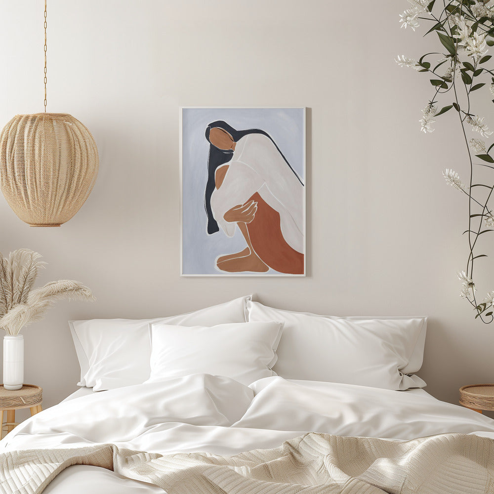 Woman Embracing Herself - plakatstore