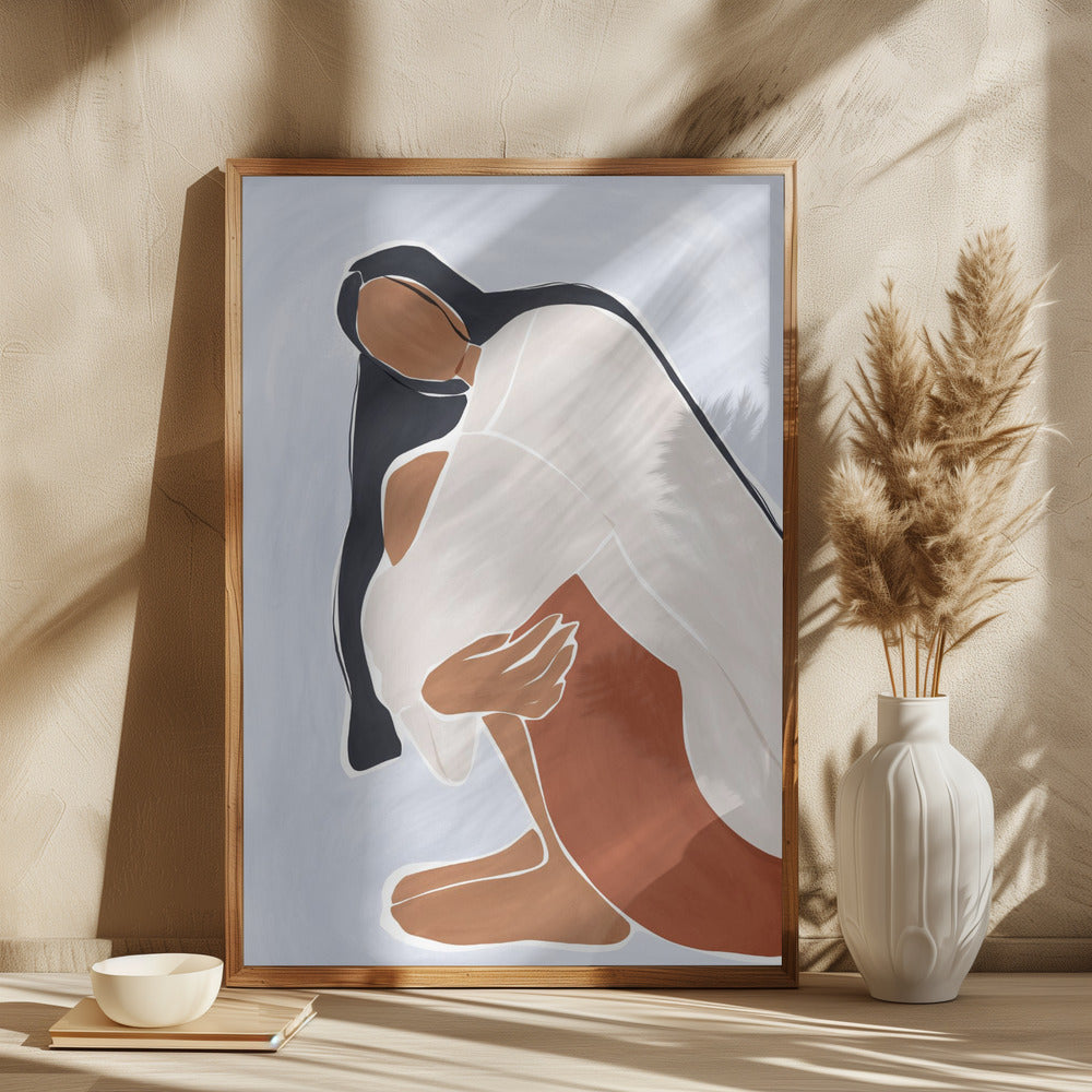 Woman Embracing Herself - plakatstore