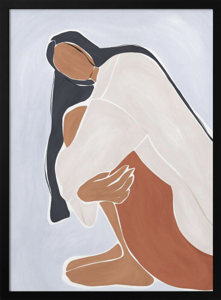 Woman Embracing Herself - plakatstore