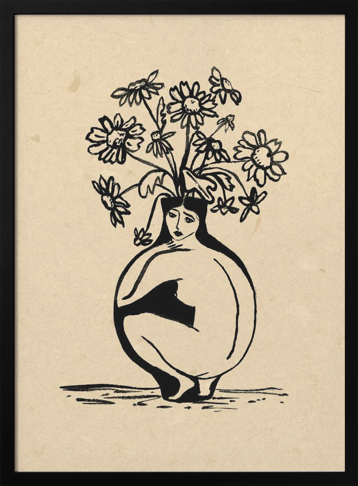 Woman in vase