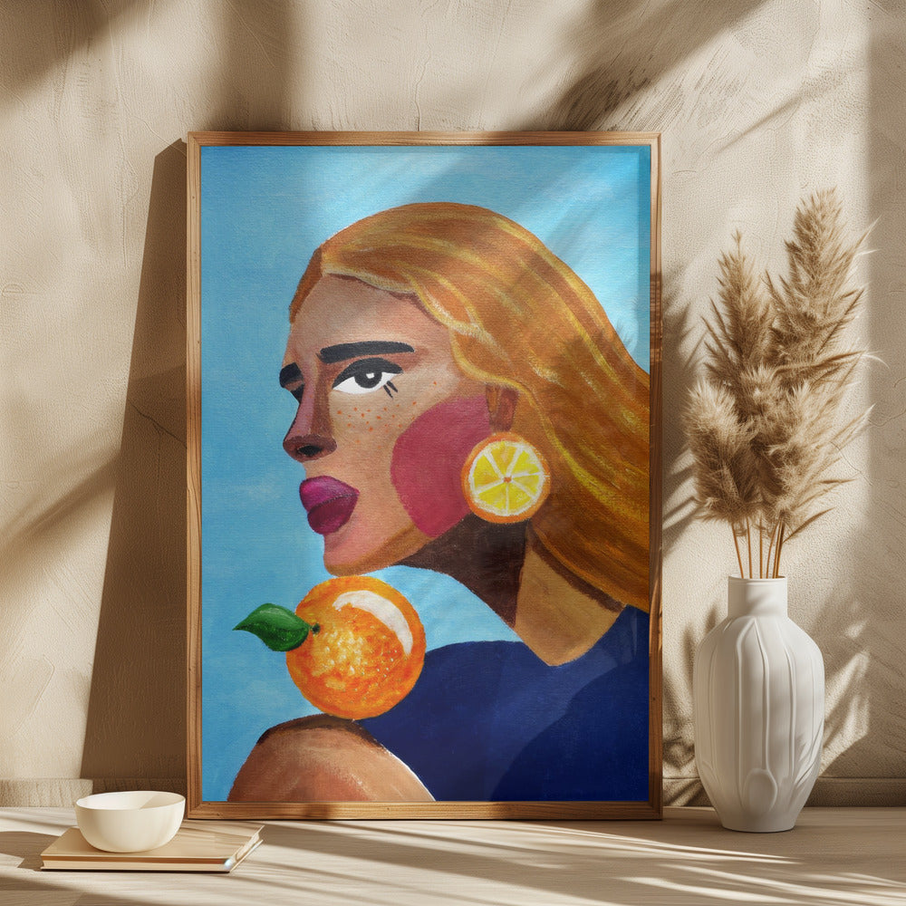 Woman With Orange