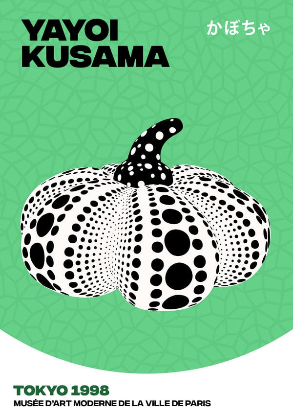 Yayoi Kusama Green Infinity Pumpkin