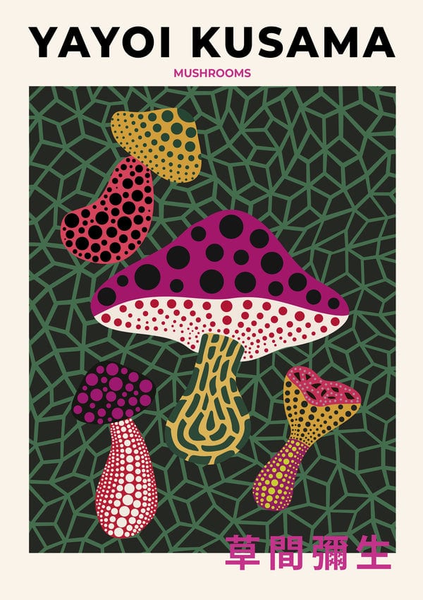 Yayoi Kusama Mushrooms