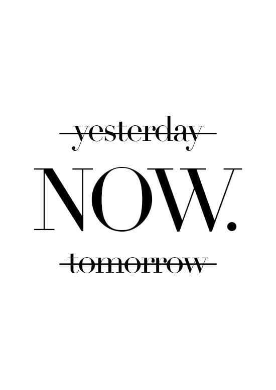 Yesterday, now & tomorrow - plakatstore.dk