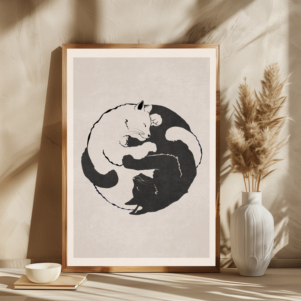 Yin Yang Cats - plakatstore