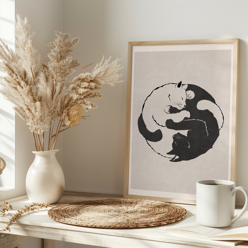 Yin Yang Cats - plakatstore