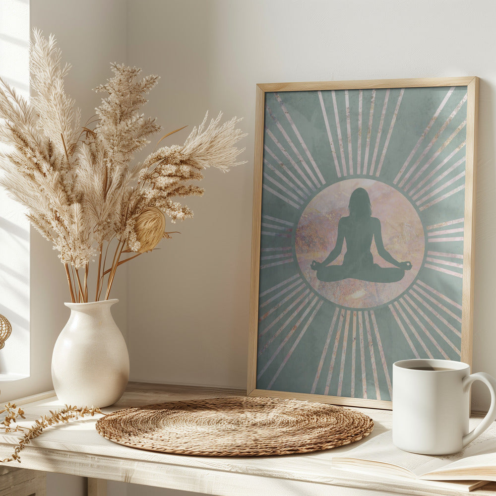 Yoga Boho Sun Green 5 - plakatstore