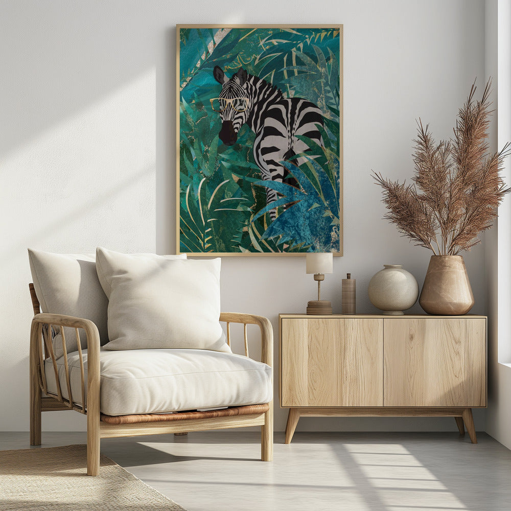 Zebra in the jungle 2 - plakatstore