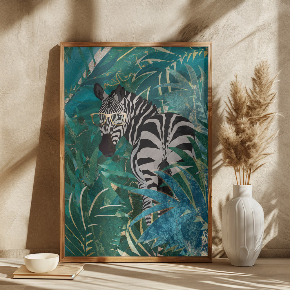 Zebra in the jungle 2 - plakatstore