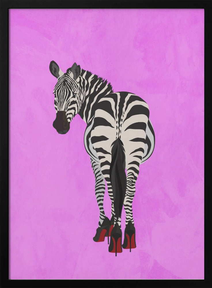 Zebra Shoes pink - plakatstore