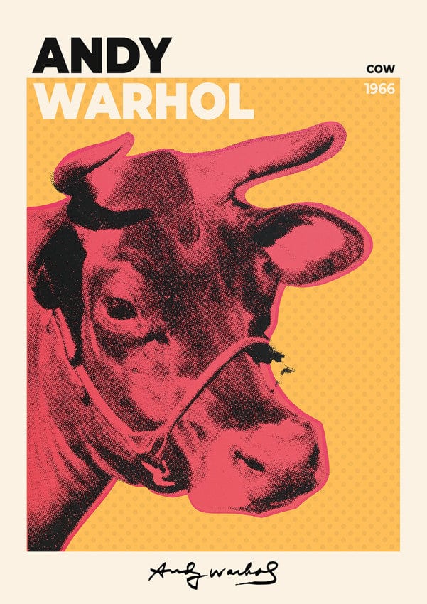 Andy Warhol Cow Plakat - plakatstore