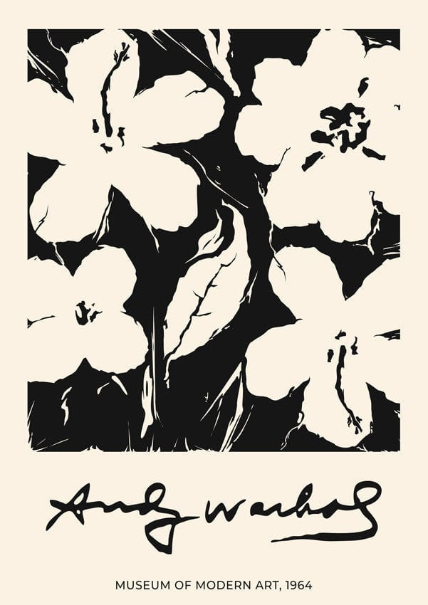 Andy Warhol Flowers Plakat
