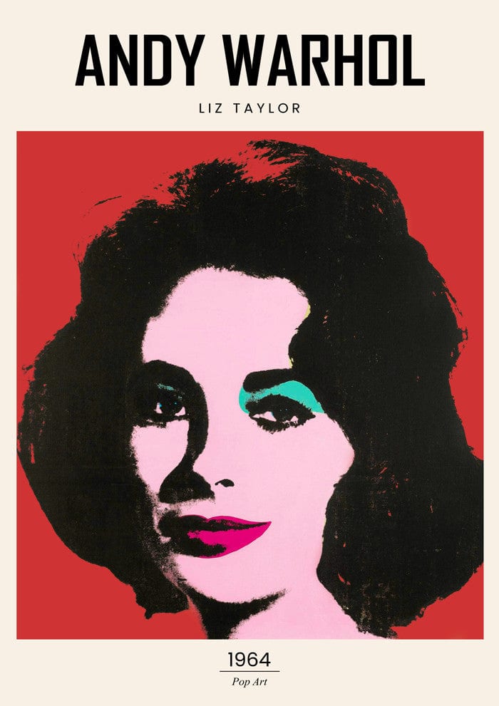 Andy Warhol Liz Taylor Plakat - plakatstore