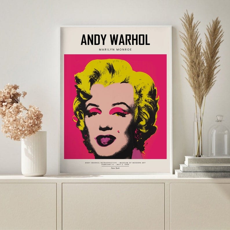 Andy Warhol Marilyn Monroe Plakat